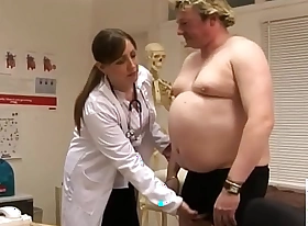 British cfnm nurses wanking silk-stocking load be expeditious for shit in doctors office