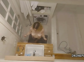 Kamila wide the bathroom - spy cam