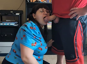 DD Sadie Sucks Stepfather's Cum