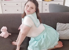 My First Time! Blowjob increased by Riding prevalent My Daddy