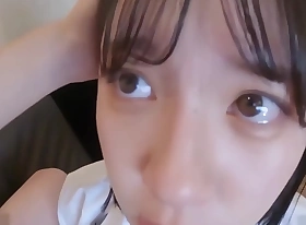 A Japanese Pulchritude With regard to Sulky Hair And Moreover After A Blow labour She Gets Creampied In A Shaved Pussy Uncensored