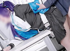 Hayase Yuka XXX Blue Archive Cosplay OfficeLove Hentai creampie compilation
