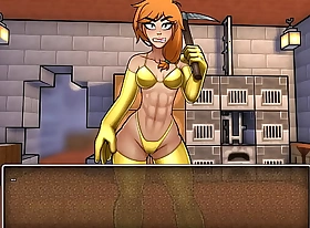HornyCraft [Minecraft Mock-heroic Hentai game PornPlay ] Ep.1 a sexy gold bikini armor for Alex