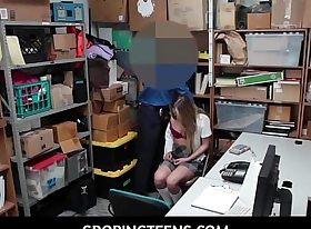 GropingTeens  -  Sad shoplifter Alyssa Cole hammered in office