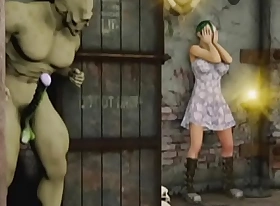 3D Girls vs Orc with an increment of Werewolf